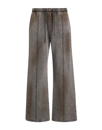 Guess Man Pants Grey Size L Cotton In Gray