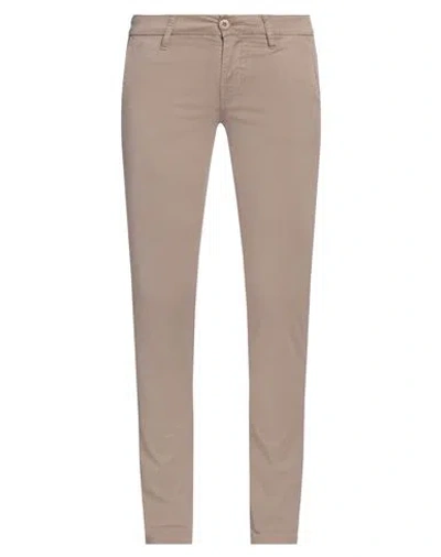 Guess Man Pants Khaki Size 28w-32l Lyocell, Cotton, Elastane In Beige