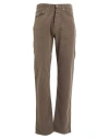 Guess Man Pants Khaki Size 30 Cotton In Brown