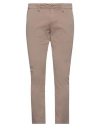 Guess Man Pants Khaki Size 32w-30l Cotton, Elastane In Gold