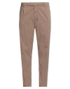 Guess Man Pants Khaki Size 38w-30l Cotton, Elastane In Brown