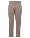 Guess Man Pants Light Brown Size 34 Cotton, Elastane In Beige