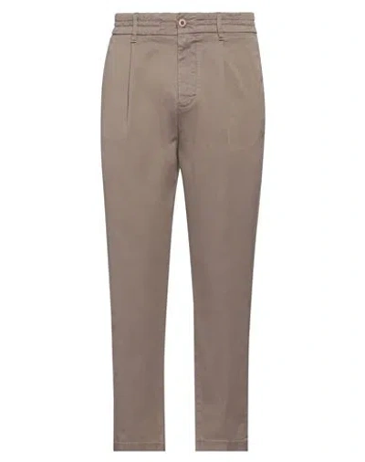 Guess Man Pants Light Brown Size 34 Cotton, Elastane In Neutral