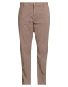 Guess Man Pants Light Brown Size 31w-30l Cotton In Brown