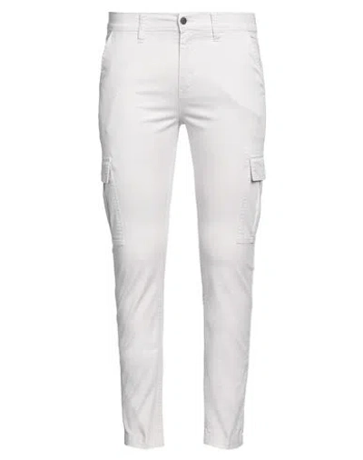 Guess Man Pants Light Grey Size 30 Cotton, Elastane