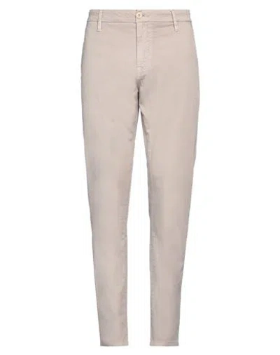 Guess Man Pants Light Grey Size 38w-32l Cotton, Elastane In Neutral