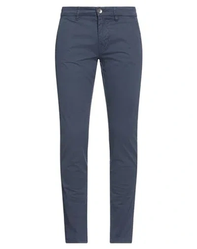 Guess Man Pants Midnight Blue Size 32w-32l Cotton, Elastane