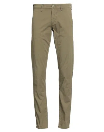 Guess Man Pants Military Green Size 28w-32l Cotton, Elastane