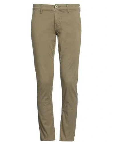 Guess Man Pants Military Green Size 29w-30l Cotton, Elastane
