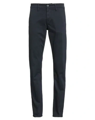 Guess Man Pants Navy Size 31w-32l Cotton, Elastane In Blue
