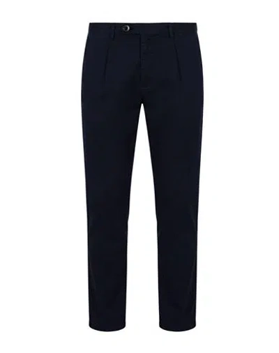 Guess Man Pants Navy Size 31w-30l Cotton, Elastane In Black