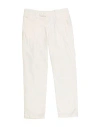 Guess Man Pants Off White Size 6 Cotton, Linen, Elastane In Neutral