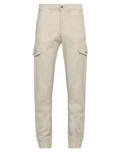 Guess Man Pants Sand Size 27 Cotton, Elastane, Soft Leather In Beige
