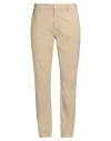 Guess Man Pants Sand Size 32w-30l Cotton, Elastane In Neutral