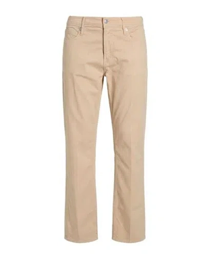 Guess Man Pants Sand Size 29w-32l Cotton, Elastane In Beige