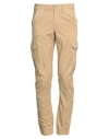 Guess Man Pants Sand Size 30w-31l Cotton, Elastane In Nude