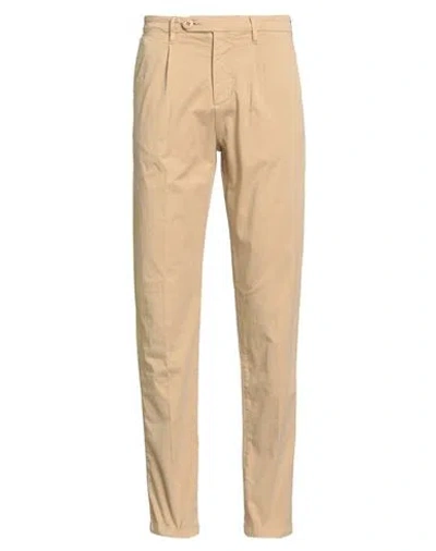 Guess Man Pants Sand Size 31 Cotton, Elastane In Neutral