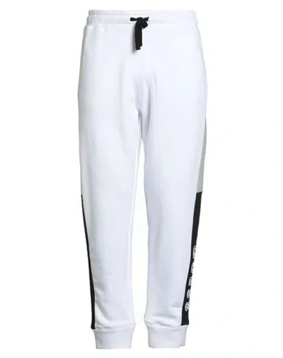 Guess Man Pants White Size L Cotton, Polyester