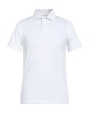Guess Man Polo Shirt White Size S Cotton, Elastane