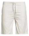 Guess Man Shorts & Bermuda Shorts Ivory Size 31 Cotton, Linen, Elastane In White