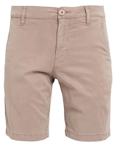Guess Man Shorts & Bermuda Shorts Khaki Size 28 Lyocell, Cotton, Elastane In Beige