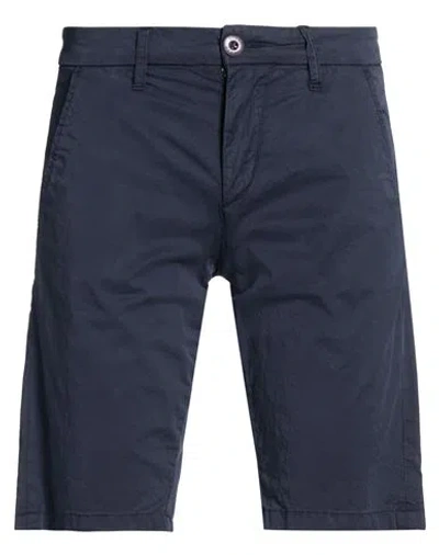 Guess Man Shorts & Bermuda Shorts Midnight Blue Size 28 Cotton, Elastane