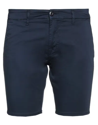 Guess Man Shorts & Bermuda Shorts Midnight Blue Size 28 Cotton, Elastane
