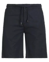 Guess Man Shorts & Bermuda Shorts Navy Size 29 Tencel Lyocell In Blue