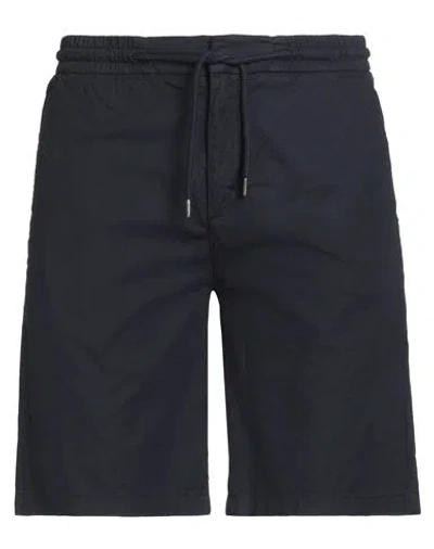 GUESS GUESS MAN SHORTS & BERMUDA SHORTS MIDNIGHT BLUE SIZE 31 COTTON, LINEN, ELASTANE