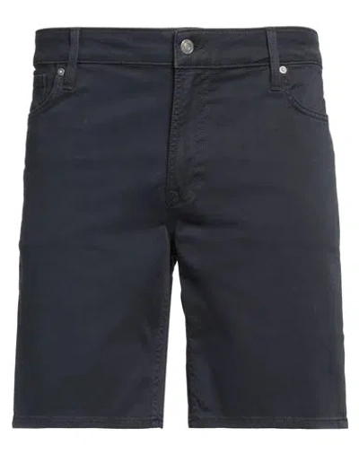 Guess Man Shorts & Bermuda Shorts Navy Size 30 Cotton, Elastane
