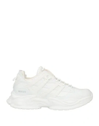 Guess Man Sneakers White Size 8 Textile Fibers