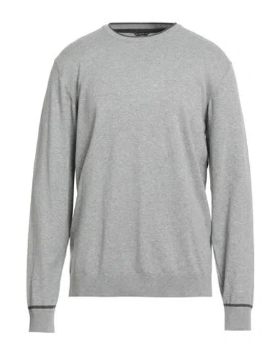 Guess Man Sweater Grey Size Xxl Cotton, Polyamide, Elastane