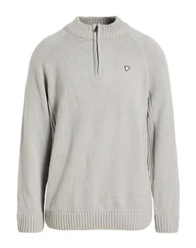 Guess Man Sweater Light Grey Size S Acrylic, Wool In Gray