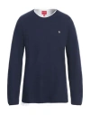 Guess Man Sweater Midnight Blue Size Xs Cotton