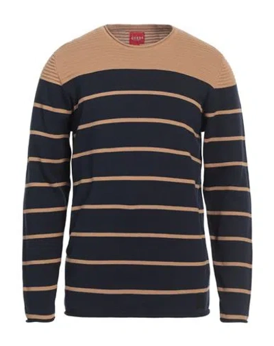 Guess Man Sweater Navy Size L Cotton