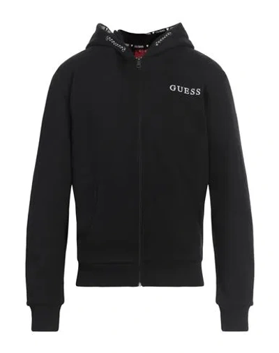 Guess Man Sweatshirt Black Size L Cotton, Polyester