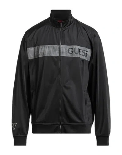 Guess Man Sweatshirt Black Size L Polyester