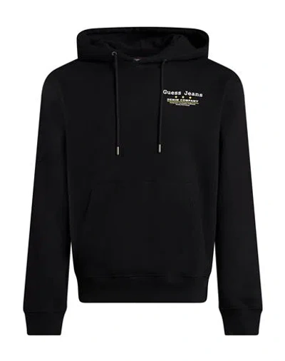 Guess Man Sweatshirt Black Size S Cotton, Polyester