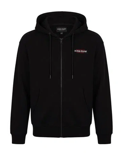 Guess Man Sweatshirt Black Size Xxl Cotton