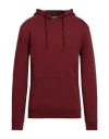 Guess Man Sweatshirt Burgundy Size M Cotton, Polyester In Red