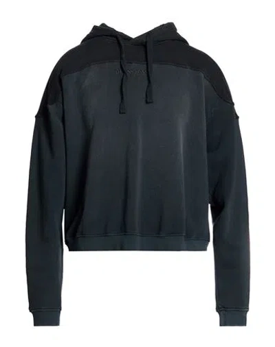 Guess Man Sweatshirt Charcoal Size L Cotton In Blue