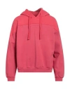 Guess Man Sweatshirt Fuchsia Size L Cotton In Pink