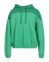 Guess Man Sweatshirt Light Green Size L Cotton In Green
