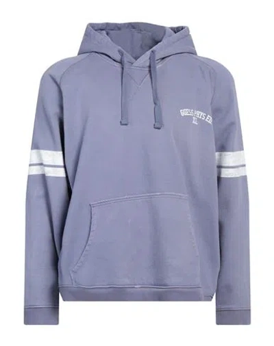 Guess Man Sweatshirt Light Purple Size Xl Cotton
