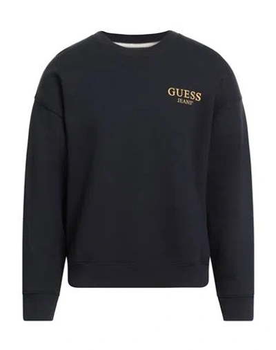 Guess Man Sweatshirt Midnight Blue Size Xs Cotton, Polyester