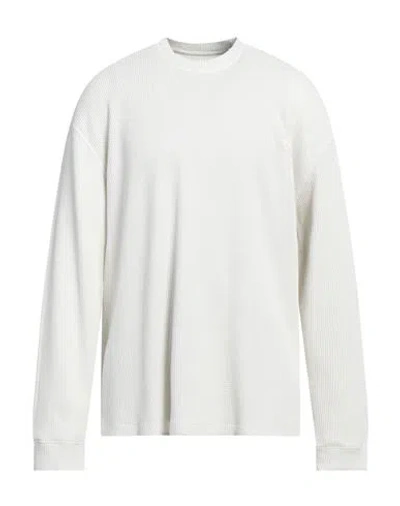 Guess Man Sweatshirt Off White Size L Cotton