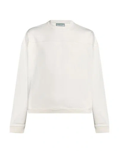 Guess Man Sweatshirt Off White Size M Cotton
