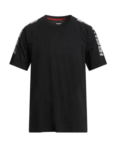 Guess Man T-shirt Black Size S Cotton