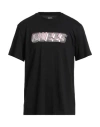 Guess Man T-shirt Black Size S Cotton In Black