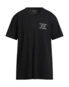 Guess Man T-shirt Black Size Xxl Organic Cotton, Cotton